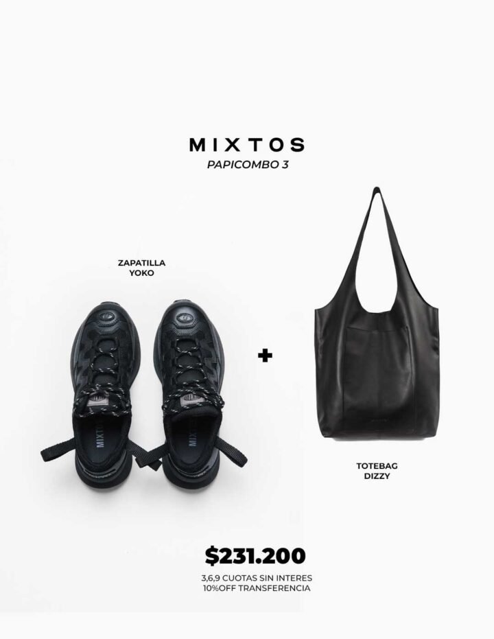 PAPICOMBO:Zapatilla Yoko Vegan + Tote Bag Dizzy