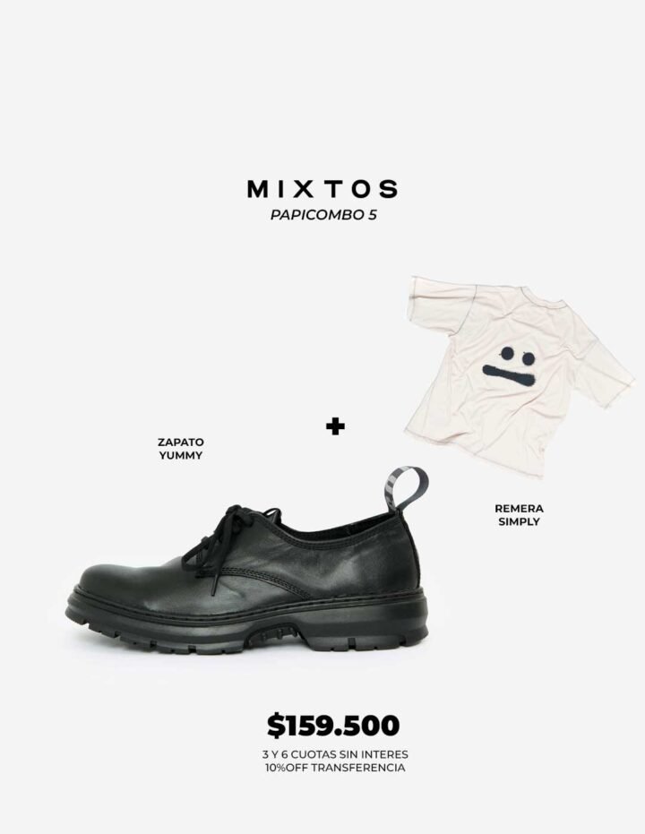 PAPICOMBO: Zapato Yummy + Remera Simply